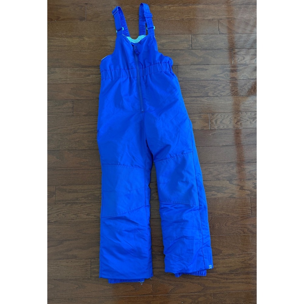 Ski Bib All in Motion Girls Sz M (8-10) Purple Overalls Snowpants Zip Up Outdoor
